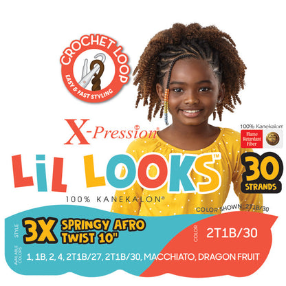 Outre X-Pression LiL Looks 3X Crochet Loop Braid - SPRINGY AFRO TWIST 10" Alexwigs