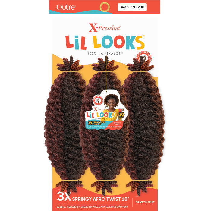 Outre X-Pression LiL Looks 3X Crochet Loop Braid - SPRINGY AFRO TWIST 10" Alexwigs