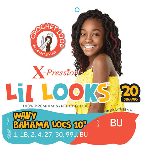 Outre X-Pression LiL Looks Crochet Loop Braid - WAVY BAHAMA LOCS 10" Alexwigs