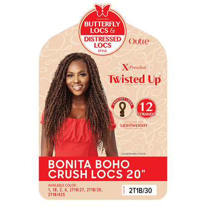 Outre X Pression Twisted Up Pre-Looped Crochet Braids - BONITA BOHO CRUSH LOCS 20" Alexwigs