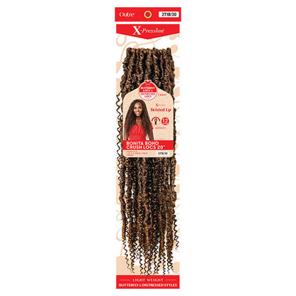 Outre X Pression Twisted Up Pre-Looped Crochet Braids - BONITA BOHO CRUSH LOCS 20" Alexwigs