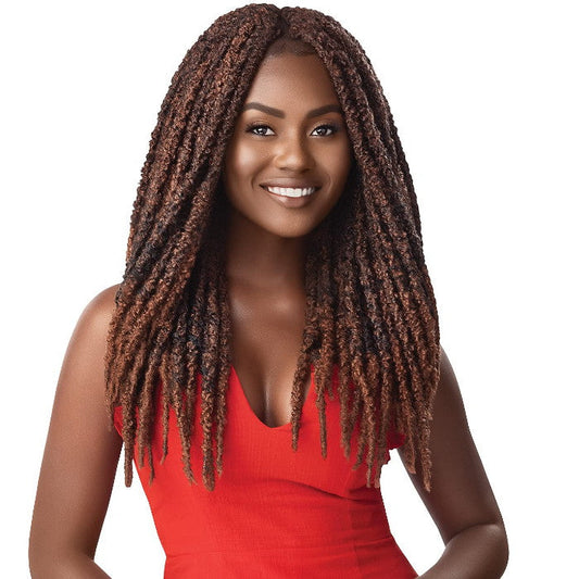 Outre X-Pression Twisted Up Destressed Loop Crochet Braid - 2X BONITA BUTTERFLY LOCS 18" Alexwigs