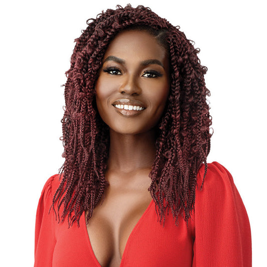 Outre X-Pression Twisted Up Pre-Looped Crochet Braids - BUTTERFLY JUNGLE BOX BRAID 12" 2X Alexwigs