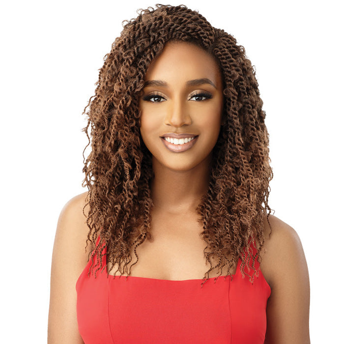 Outre X-Pression Twisted Up Pre-Looped Crochet Braids - BUTTERFLY JUNGLE SENEGAL TWIST 12" 2X Alexwigs