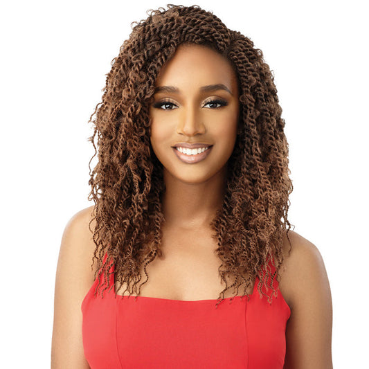 Outre X-Pression Twisted Up Pre-Looped Crochet Braids - BUTTERFLY JUNGLE SENEGAL TWIST 12" 2X Alexwigs