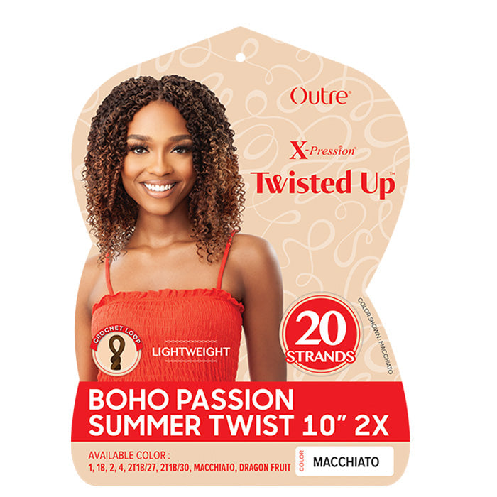 Outre X-Pression Twisted Up Pre-Looped Crochet Braids - BOHO PASSION SUMMER TWIST 10" 2X Alexwigs