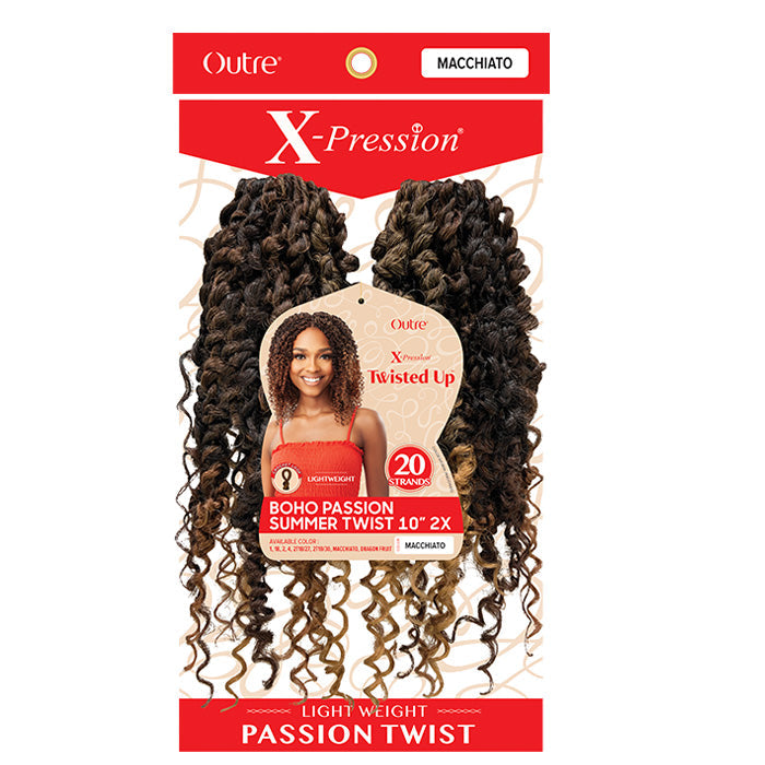 Outre X-Pression Twisted Up Pre-Looped Crochet Braids - BOHO PASSION SUMMER TWIST 10" 2X Alexwigs