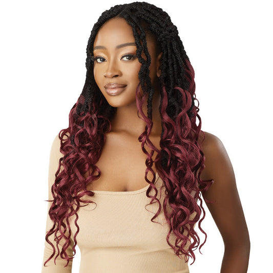 Outre X-Pression Twisted Up Crochet Loop Braid - BOHO TROPICAL BOUNCY LOCS 20" 3X Alexwigs