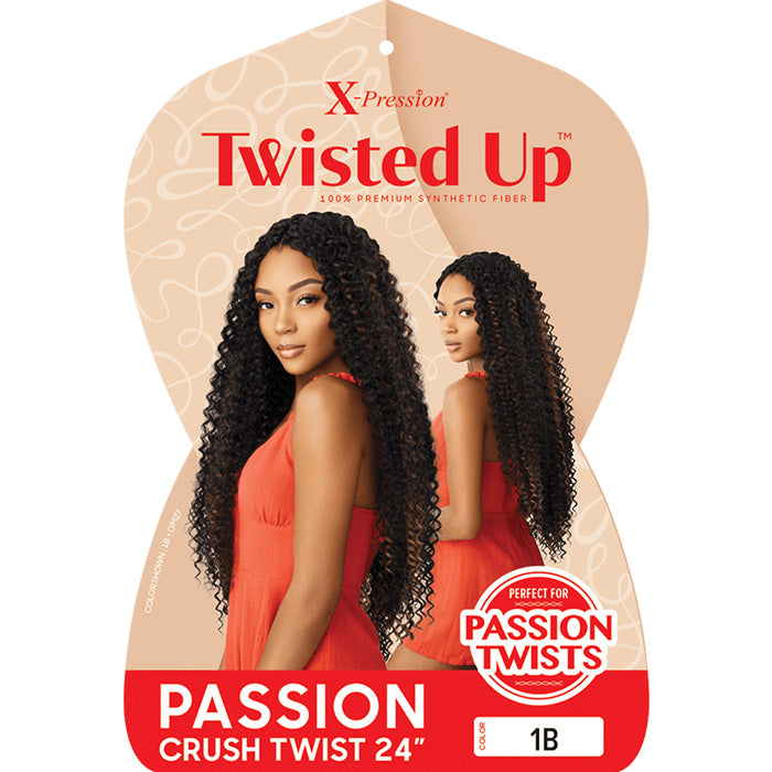Outre X-Pression Twisted Up Crochet Braids - PASSION CRUSH TWIST 24" Alexwigs