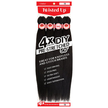 Outre Twisted Up DIY Braids - PRE-STRETCHED 40"/50"/60" 4X Alexwigs