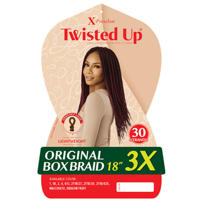 Outre X-Pression Twisted Up Crochet Loop Braid - ORIGINAL BOX BRAID 3X (18"/24"/30") Alexwigs
