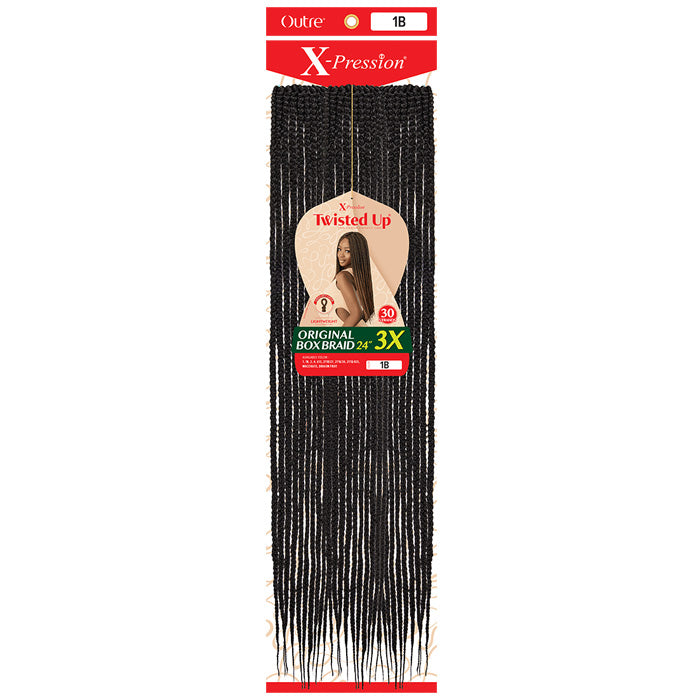 Outre X-Pression Twisted Up Crochet Loop Braid - ORIGINAL BOX BRAID 3X (18"/24"/30") Alexwigs