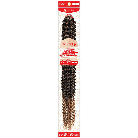 Outre X-Pression Twisted Up Crochet Braid - PASSION WATERWAVE II 22" Alexwigs