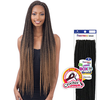 Freetress Crochet Braid 2X LARGE BOX BRAIDS 30 Inch Alexwigs