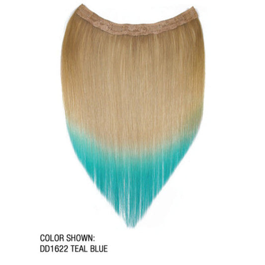 Lord & Cliff 100% Remy Human Hair Dip Dye Clip In Extension - STRAIGHT COLOR TAIL OMBRE TWO TONE 16-18" Alexwigs
