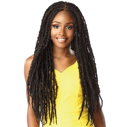 Sensationnel Cloud 9 Swiss Lace HD 4X4 Part Braided Lace Front Wig - BUTTERFLY LOCS 30 Alexwigs