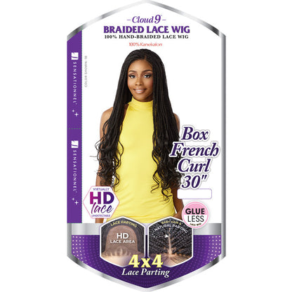 Sensationnel Cloud 9 Glueless HD 4X4 Braided Lace Front Wig - BOX FRENCH CURL 30" Alexwigs