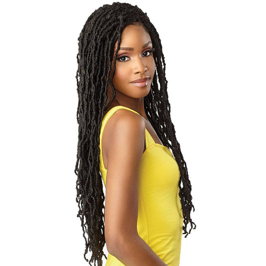 Sensationnel Cloud 9 4X4 Synthetic Braided Swiss Lace Wig - DISTRESSED LOCS 28" Alexwigs