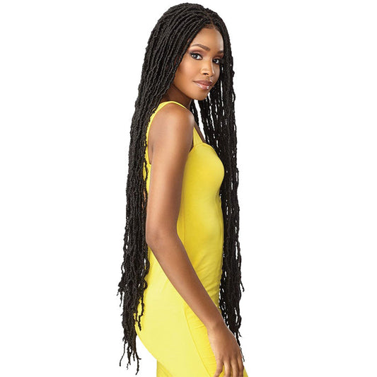 Sensationnel Cloud 9 Swiss Lace HD 4X4 Part Braided Front Lace Wig - DISTRESSED LOCS 40" Alexwigs