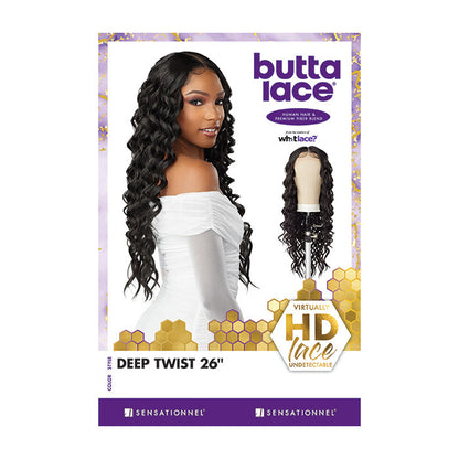 Sensationnel Butta Lace Human Hair Blend HD Lace Front Wig - DEEP TWIST 26" Alexwigs