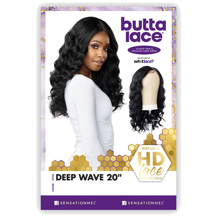 Sensationnel Butta Human Hair Blend HD Lace Wig - DEEP WAVE 20 Alexwigs
