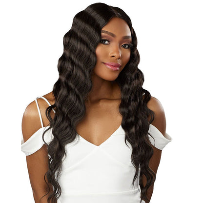 Sensationnel Butta Lace Human Hair Blend HD Lace Front Wig - LOOSE CRIMP 28" Alexwigs