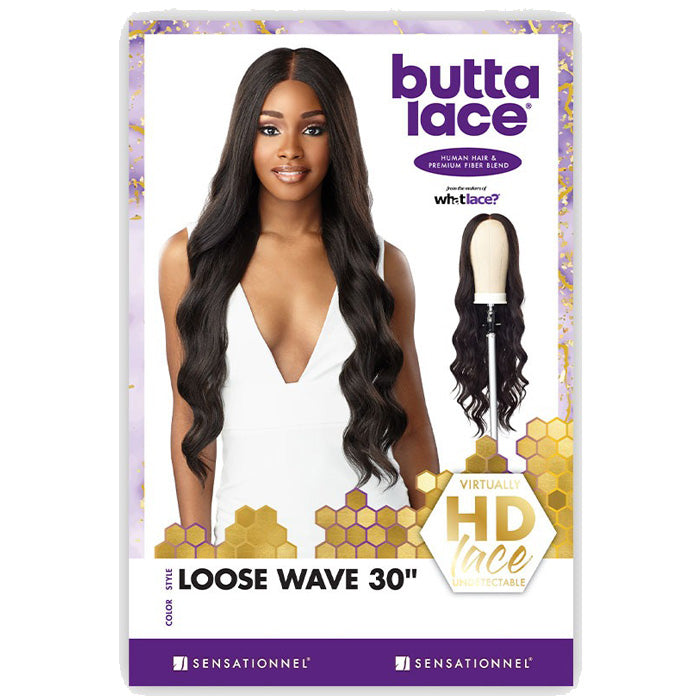 Sensationnel Butta Lace Human Hair Blend Wig - LOOSE WAVE 30 Alexwigs
