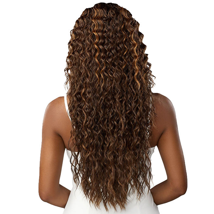 Sensationnel Butta Lace Glueless Human Hair Blend 5 Deep Parting HD Lace Front Wig - WATER DEEP 28" Alexwigs