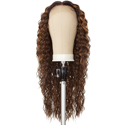 Sensationnel Butta Lace Glueless Human Hair Blend 5 Deep Parting HD Lace Front Wig - WATER DEEP 28" Alexwigs