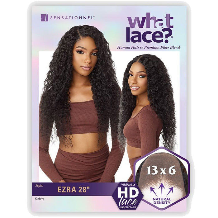 Sensationnel What Lace Human Hair Blend 13x6 HD Lace Front Wig - EZRA 28" Alexwigs