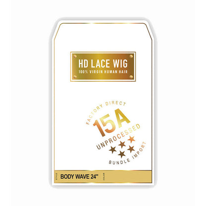 Sensationnel 100% Unprocessed Human Hair 13X4 HD Lace Wig - BODY WAVE 24 Alexwigs