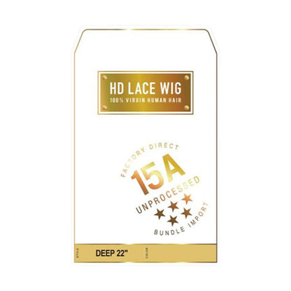 Sensationnel Unprocessed 15A 100% Virgin Human Hair 13X4 HD Lace Part Wig - DEEP 22 Alexwigs