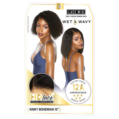 Sensationnel Unprocessed Virgin Human Hair 12A Wet & Wavy HD Lace Wig - Kinky Bohemian 12 Alexwigs