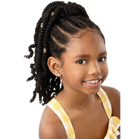 Outre Lil Looks Drawstring Ponytail - GOLD CUFFED BOMB TWISTS 12" Alexwigs