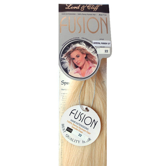 Lord & Cliff Glue Tip 100% Remy Human Hair Extension - CRYSTAL FUSION STRAIGHT 12/16/20" [No Return, No Exchange] Alexwigs