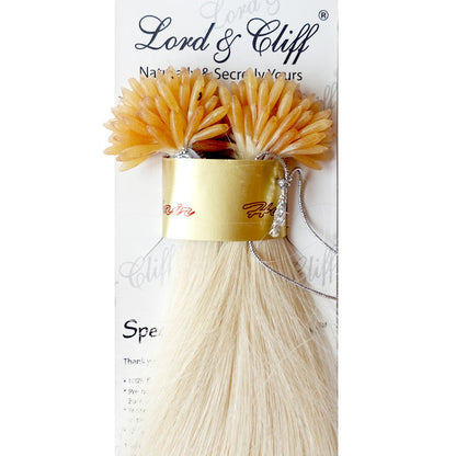 Lord & Cliff Glue Tip 100% Remy Human Hair Extension - CRYSTAL FUSION STRAIGHT 12/16/20" [No Return, No Exchange] Alexwigs