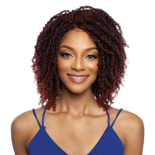 Mane Concept Inspire Synthetic Braid 4x4 HD Lace Front Wig - RCHB202 BAHAMAS TWIST 14" Alexwigs