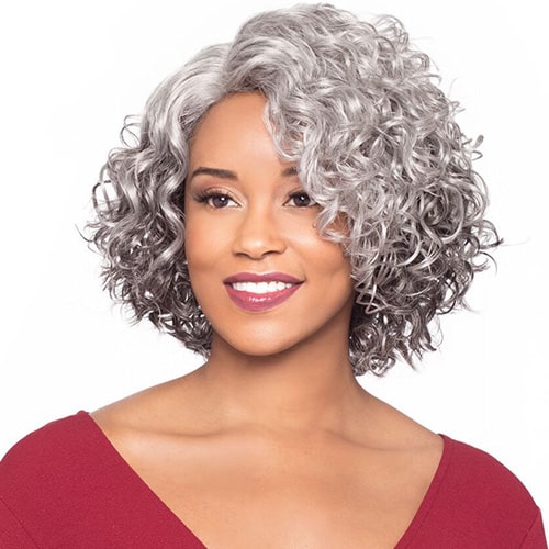Foxy Silver Synthetic Lace Part Wig MARTINA Alexwigs