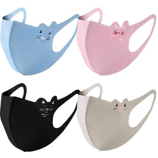 Fashion Meow Print Non Medical Mask KIDS up to age 6 Alexwigs