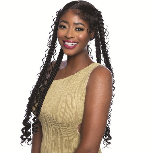 Mane Concept Mega Brazilian Human Hair Blend Braids - DEEP WAVE BULK 18" Alexwigs