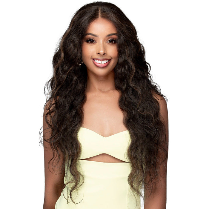 Bobbi Boss Miss Origin 100% Human Hair Blend Full Hand-Tied 13x4 HD Lace Wig - FLB001 RAVEN Alexwigs