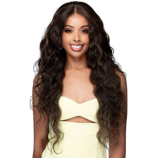 Bobbi Boss Miss Origin 100% Human Hair Blend Full Hand-Tied 13x4 HD Lace Wig - FLB001 RAVEN Alexwigs