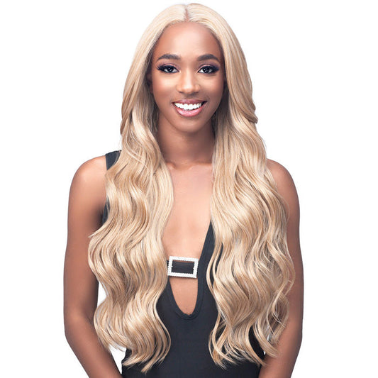 Bobbi Boss Glueless Human Hair Blend 13x7 Deep Parting HD Lace Front Wig - MBLF005-ANTONIA Alexwigs