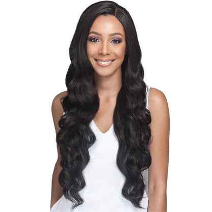 Bobbi Boss Human Hair Blend 4x4 Swiss Lace Front Wig MBLF150 PEKELA Alexwigs