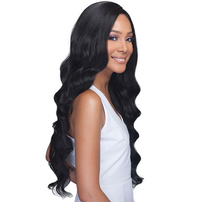 Bobbi Boss Human Hair Blend 4x4 Swiss Lace Front Wig MBLF150 PEKELA Alexwigs