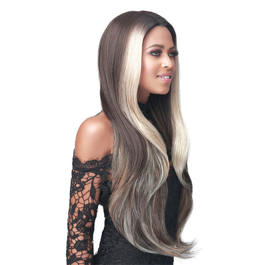 Bobbi Boss Human Hair Blend HD Lace Front Wig - MBLF362 ROSE Alexwigs