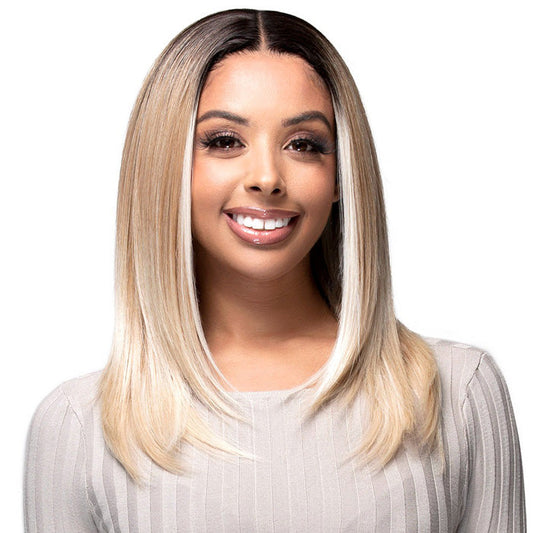 Bobbi Boss Glueless Human Hair Blend 13x4 HD Lace Front Wig - MBLF405 AYANNA - Pre-Plucked Alexwigs
