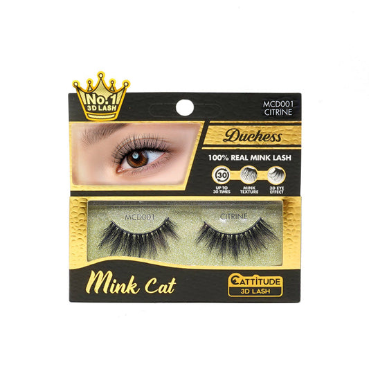 Ebin Mink Cat 100% Real Mink 3D Lash - Citrine Alexwigs