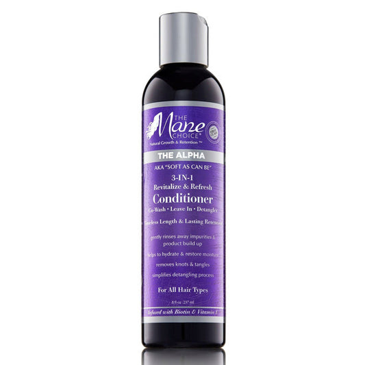 Mane Choice Soft As Can Be Revitalize & Refresh 3-in-1 Co-Wash, Leave In, Detangler 8oz Alexwigs