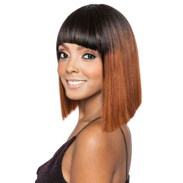 Melanin Queen Human Hair Full Wig Stylemix ML103 Alexwigs